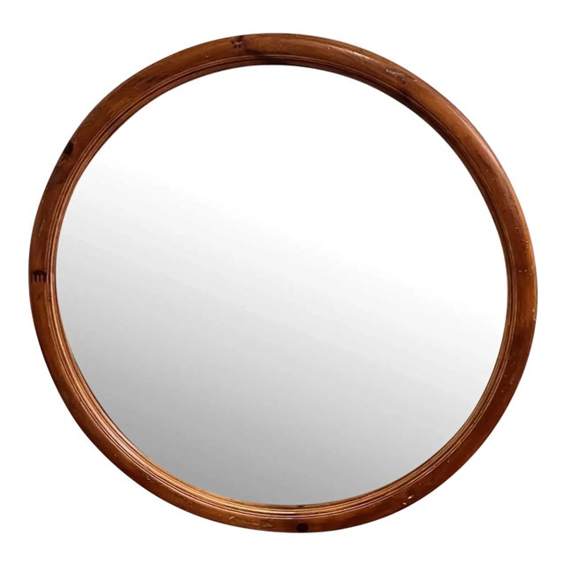 1990s Henredon Round Wall Mirror For Sale