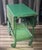 Asian Antique 1920s Paalman Furniture Co Green Drophandle Teawagon Tea Cart W/ Asian Motif For Sale - Image 3 of 10
