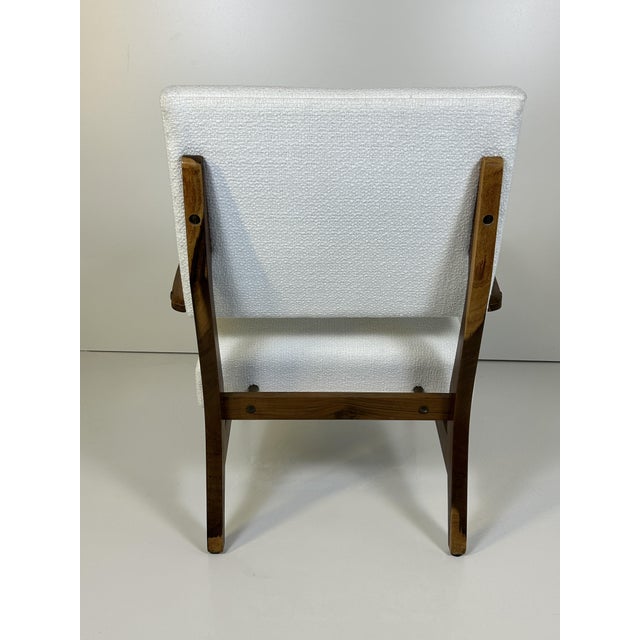 Wood Vintage Turin School Lounge Chair, 1960s For Sale - Image 7 of 8