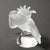 Mid-Century Modernist Sculptural Crystal Cockatiel Sculpture Signed Lalique For Sale - Image 13 of 18