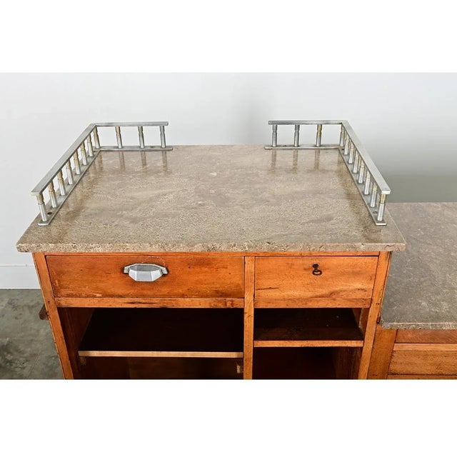 French Vintage Midcentury Tiered Bar Counter For Sale In Baton Rouge - Image 6 of 11