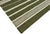 Handmade Woolen Flat Weave Rug, Olive Green and White Striped Wool Rug - 8'x10' For Sale - Image 9 of 13