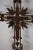 19th-Century French Cast Iron Cross w/tips. Rusty, but all complete--no breaks. Featuring "Christ on the Cross" Great for...