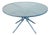 Mid Century Modern Round Glass Top Outdoor Patio Table For Sale