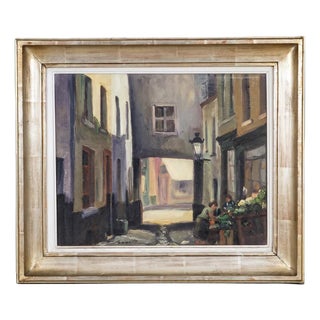 Ferdinand Jorwitz, The Little Greengrocer of Brussels, Mid-20th Century, Oil Painting For Sale