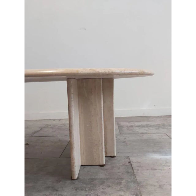 Eclipse Travertine Coffee Table, 1970s For Sale - Image 6 of 8
