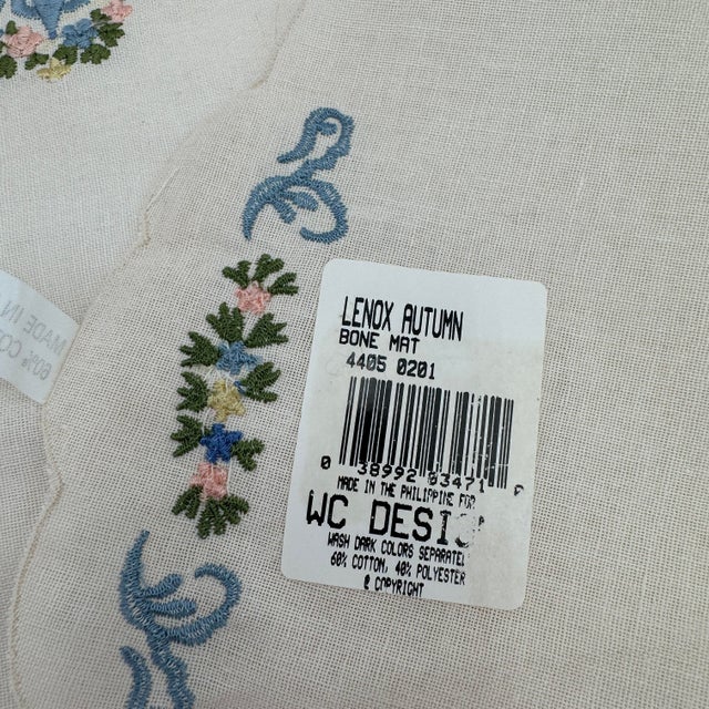 1990s Lenox Autumn 10 Placemats and 4 Napkins - 14 pcs For Sale - Image 9 of 11