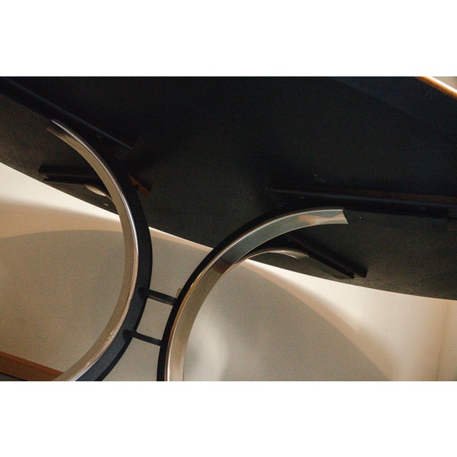 1950s Attributed to Osvaldo Borsani for Stow Davis Sunburst Oval Dining Table For Sale - Image 11 of 18