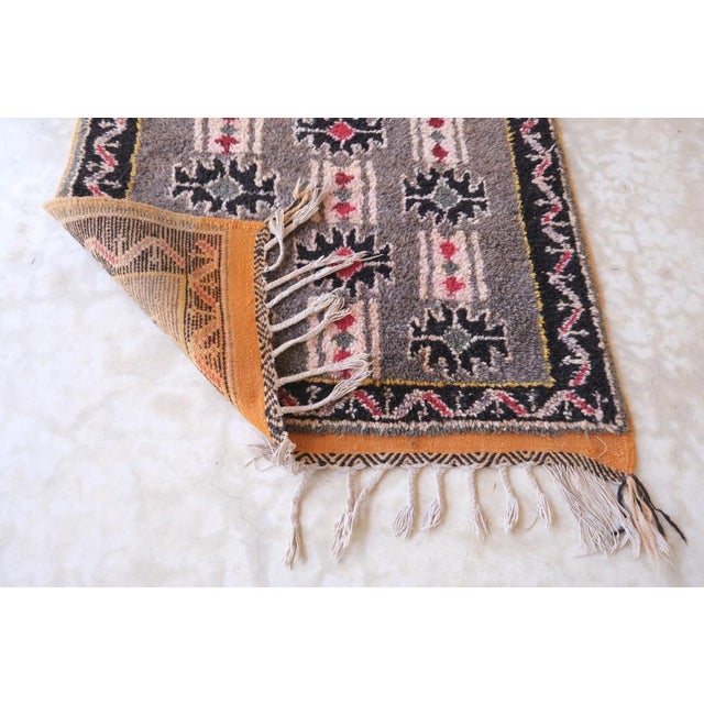 2000 - 2009 2000's Moroccan Small Taznakht Wool Rug - 5.9 X 2.62 Ft For Sale - Image 5 of 7