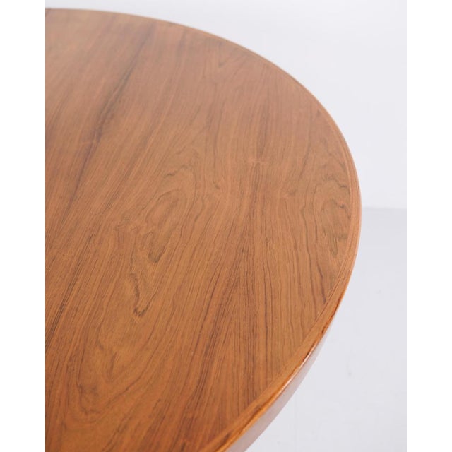 1980s Round Rosewood Dining Table from Sannemanns Møbelfabrik, 1980s For Sale - Image 5 of 8
