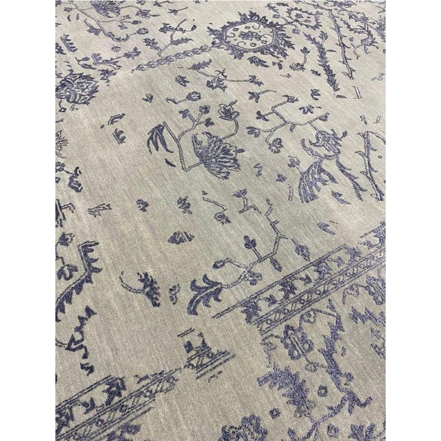 Textile 1990s Handwoven Transitional Area Rug 10x14 For Sale - Image 7 of 10