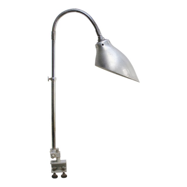Vintage Industrial Metal Machinist Table Light by Ki-É-Klair For Sale