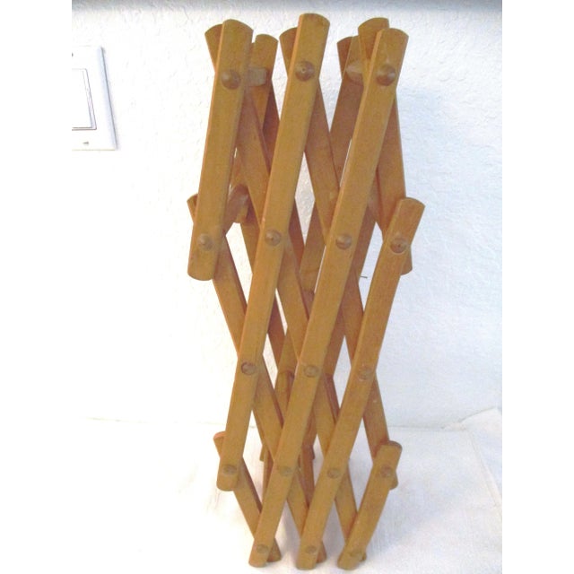 1970s Expanding Wood Wine Rack For Sale In West Palm - Image 6 of 7