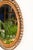 1960s Mid-Century Organic Round Spring Mirror in Rattan and Wicker, Italy, 1960s For Sale - Image 5 of 13
