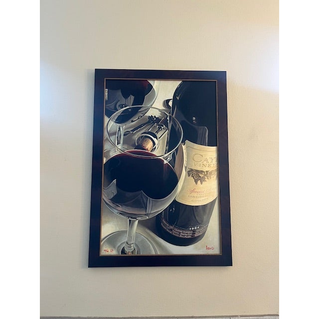 Thomas Arvid's 'A Special 94' Signed Artist's Proof Featuring a bottle of 1994 Caymus Vineyards Cabarnet Sauvignon. Signed...