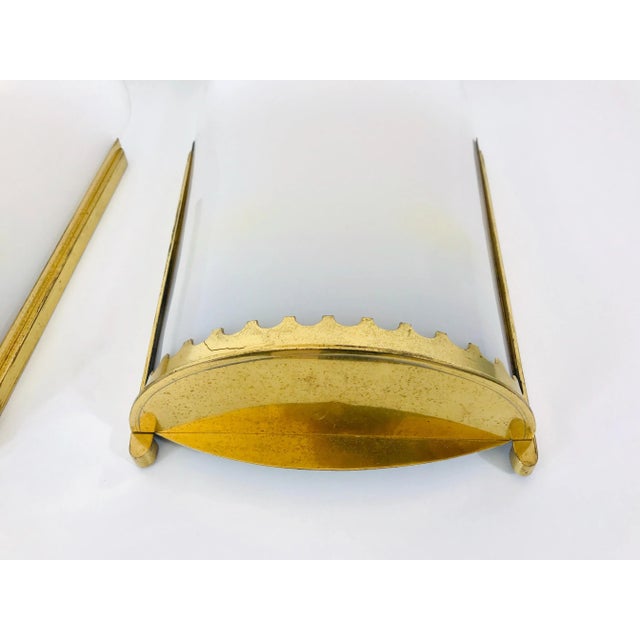 1950s Mid-Century Modern Brass and Perspex Cinema Wall Lamps - a Pair For Sale - Image 11 of 13