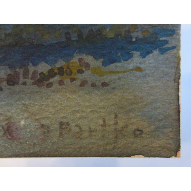 William J Bartko Desert Landscape Signed Watercolor Guache Mountain View For Sale - Image 11 of 11