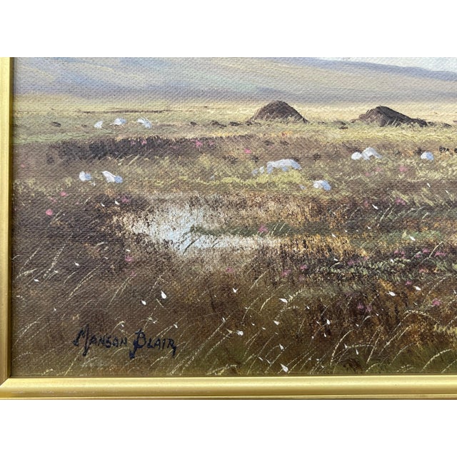 Manson Blair, Original Oil Painting Slemish Mountain County Antrim Ireland by Irish Artist, 1990 Circa For Sale - Image 11 of 12