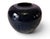Modern Vintage Dark Indigo Blue Bulbous Formed Pottery Vase, 1980s ~ Unmarked For Sale - Image 3 of 10