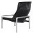 Italian Black Leather Lounge Chair by Matteo Grassi, 1970s For Sale