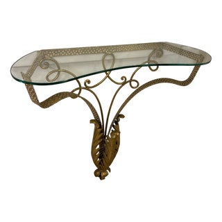 Console in Glass attributed to Pier Luigi Colli, 1930s For Sale