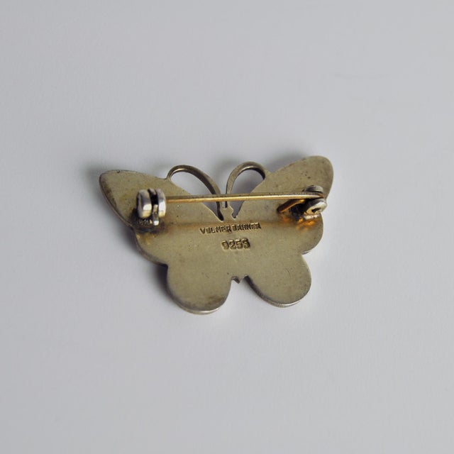 1960s Vintage Danish Brooch in Gilded Sterling Silver by Volmer Bahner, 1960s For Sale - Image 5 of 7
