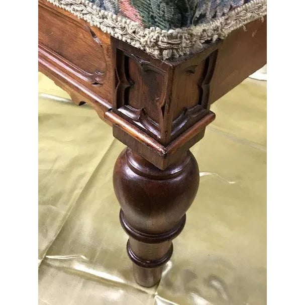 The Throne of the High Church: Late 19th Century Gothic Revival Oak Accent Chair For Sale In Phoenix - Image 6 of 11