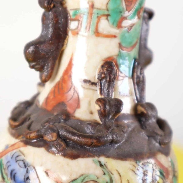Ancient Oriental Ceramic Vase For Sale - Image 4 of 11