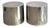 Mid-Century Modern Polished Chrome Cylinder Drum Tables (Pair) For Sale