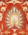 Traditional Mogul, One-of-a-Kind Hand-Knotted Area Rug in Orange, 9' 2" x 12' 1" For Sale - Image 3 of 8
