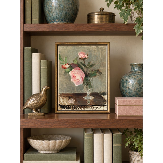 Bunny Williams Home Vintage Pink Peony Floral Still Life Art Print by Berthe Morisot - 12" X 16" For Sale - Image 4 of 9