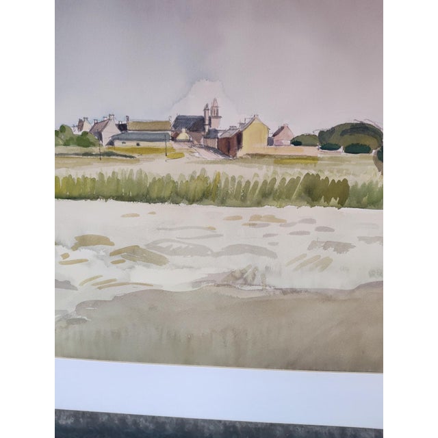 Modern Michel Roubille, Saint Colomban, 1977, Watercolor For Sale - Image 3 of 7