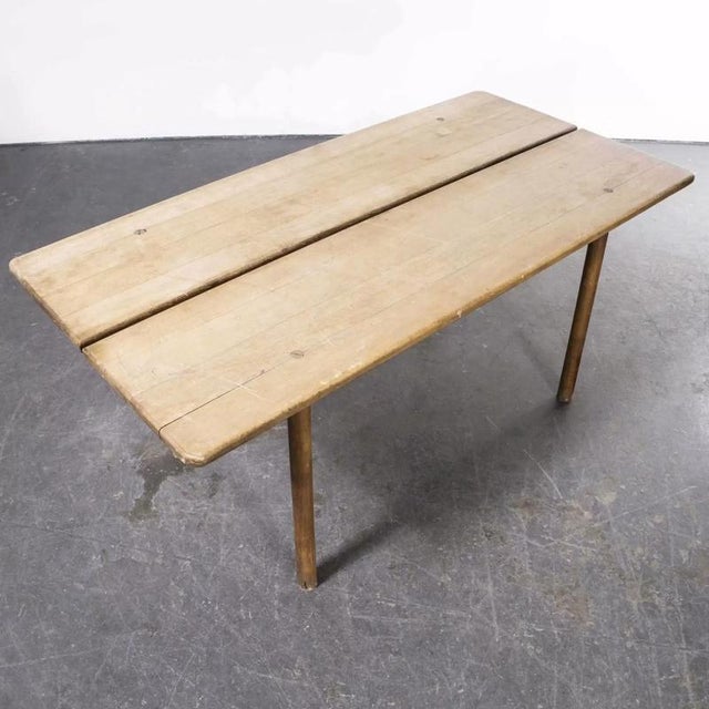 Oak Rectangular Dining Table by Pierre Gautier-Delaye, 1950s For Sale - Image 8 of 10