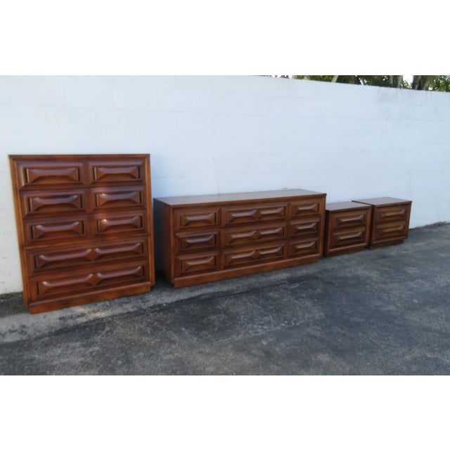 Mid Century Modern Low Long Dresser Bathroom Vanity 6290 For Sale - Image 16 of 16