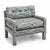 1970s Vintage Milo Baughman Style Upholstered Parsons Chairs For Sale