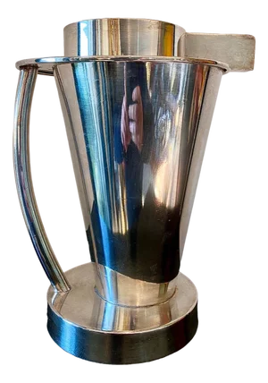 Brocca Pitcher in Silver-Plated Metal Bharata Collection by Ettore Sottsass, 1988