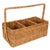 Artifacts Rattan 3 Section Cutlery Caddy with Handle in Honey Brown For Sale - Image 9 of 9