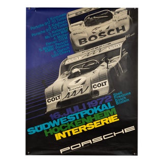 Porsche Southwest Cup Hockenheim Interserie Poster by Atelier Strenger, 1972 For Sale