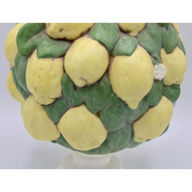 Vintage Italian Ceramic Lemon Tree With Flowers Chairish