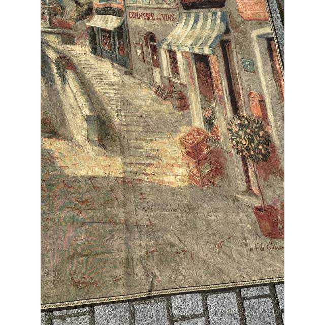 Vintage French Aubusson Jacquard Tapestry For Sale - Image 3 of 18