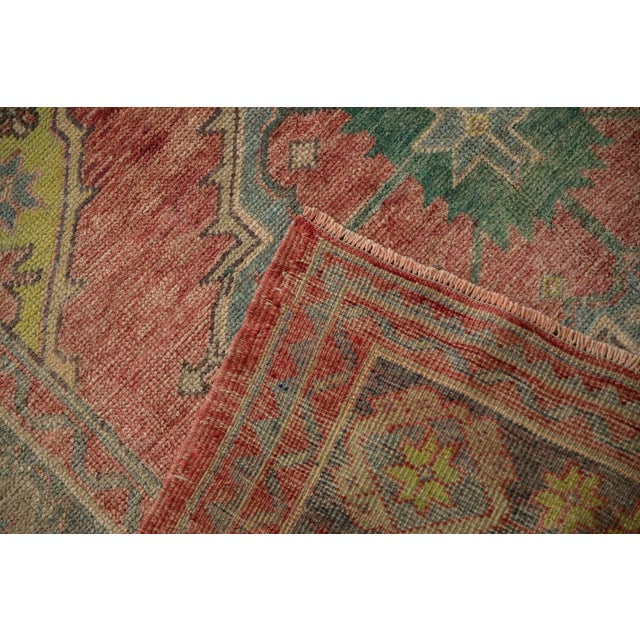 Textile Vintage Distressed Oushak Rug Runner - 5'4" x 11'3" For Sale - Image 7 of 11