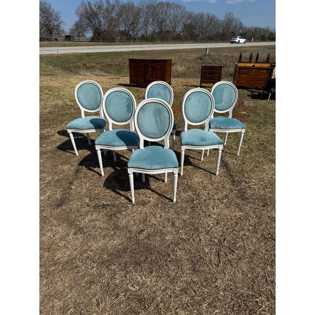 French Country 19th Century Louis XVl Dining Chairs - Set of 6 For Sale - Image 3 of 12