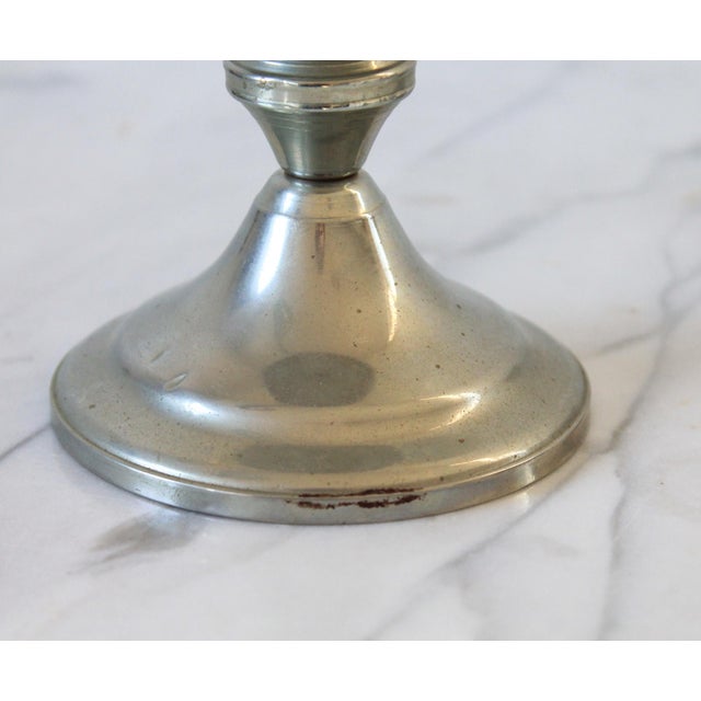 Vintage Shrewsbury Holloware Candelabras - Taper Candle Holders - A Pair For Sale - Image 15 of 18