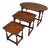 Oval Nesting Tables in Oak, 1930, Set of 3 For Sale