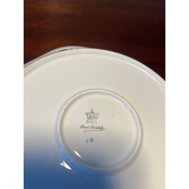 1920s Antique p.s.a.g. Bavarian Handles Small Platter For Sale - Image 5 of 5