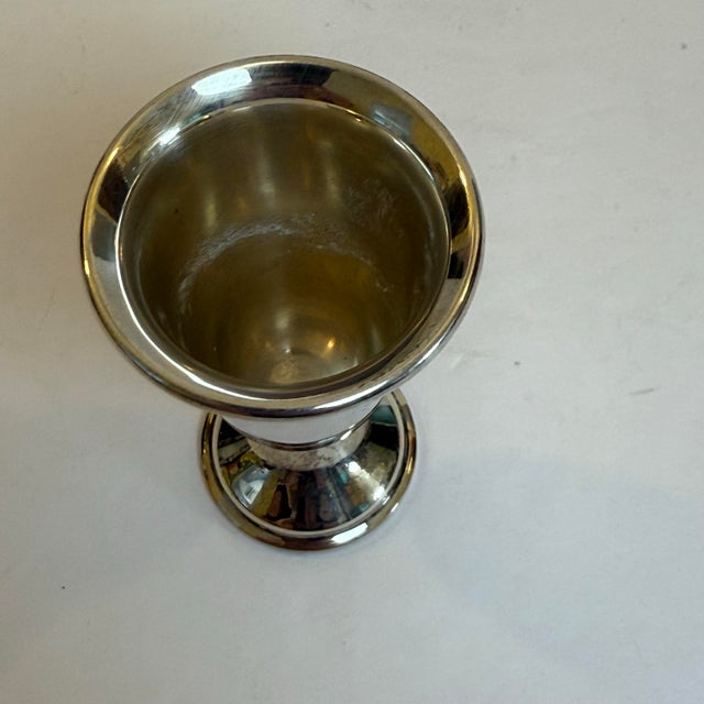 1940s Crown Sterling Weighted Silver Cordial Glasses - Set of 11 For Sale - Image 4 of 7