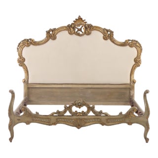 A French Louis XV Style Full-Size Bed, C. 1930. For Sale