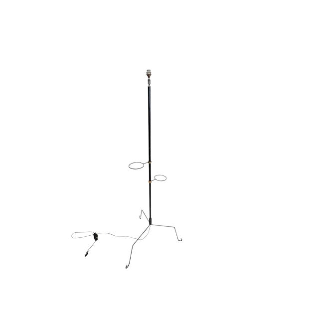 Mid-Century Modern French Tripod Floor Lamp with Plant Pot in the style of Georges Jouve, 1950s For Sale - Image 3 of 13