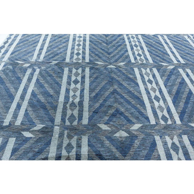 Textile Modern Swedish Pile Knotted Wool Rug by Doris Leslie Blau For Sale - Image 7 of 9