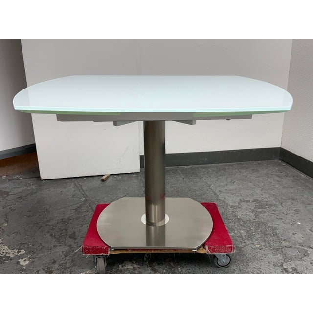 White Euro Style Furniture Domingo Extension Dining Table For Sale - Image 8 of 12